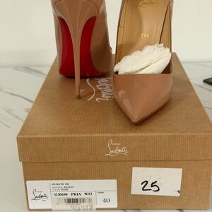 Christian Louboutin So Kate Nude Heels